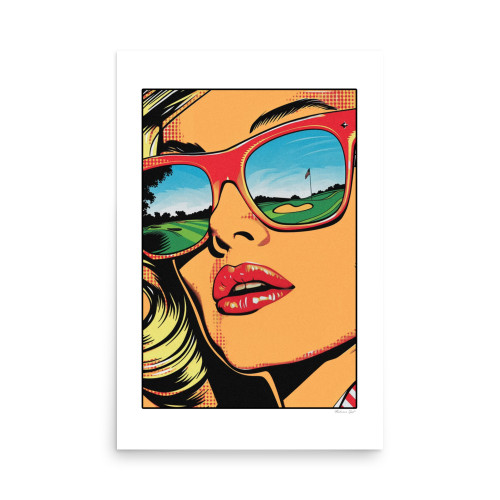 Richmans Sport Art Pop Golf 24 x 36 Inch