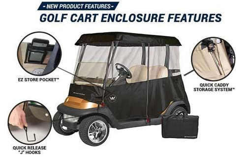 Touring Golf Cart Enclosure for Club Car Precedent Golf Cart