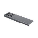A grey precision tool kit featuring multiple attachable bits, housed in a sleek, compact case with a logo.