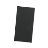 A small black gift box, featuring a sleek design, suitable for storing chocolates. It has a logo branding.