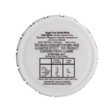 A mint tin with a white lid containing sugar-free breath mints. The bottom includes nutritional information and ingredients.