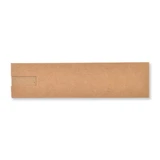 A long, rectangular, brown kraft paper envelope with a slot on one side, featuring a plain design.