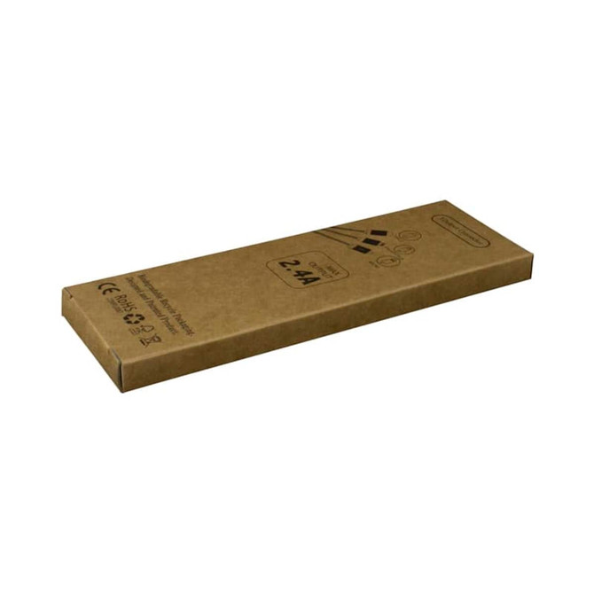 A brown cardboard box containing the Atesso II LED Charge Cable. It features a simple design and has a logo.