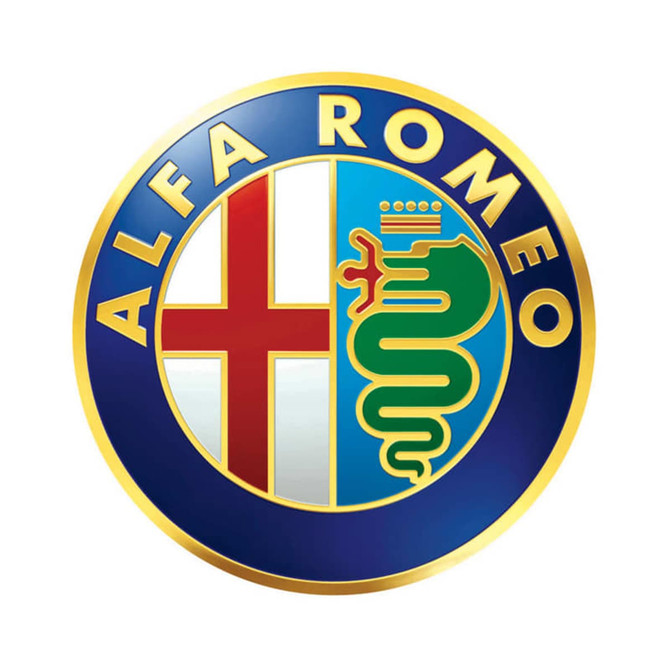 A circular logo featuring a blue background with a green serpent and a red cross, surrounded by gold lettering.