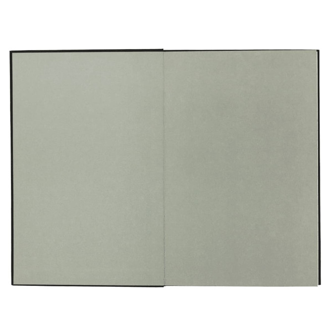 A Colour Pop JournalBook featuring a sleek black cover and green pages inside. It has a logo on the cover.