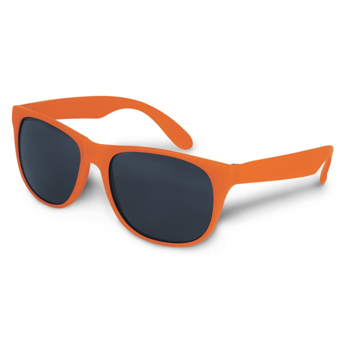 Malibu Basic Sunglasses in vibrant orange with dark lenses.