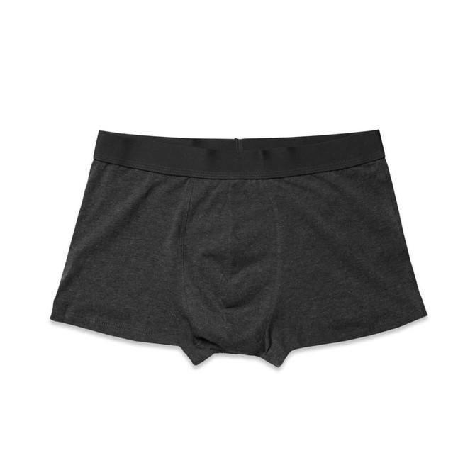 Men's boxer briefs in a solid dark grey colour, featuring a flexible waistband and a soft fabric.