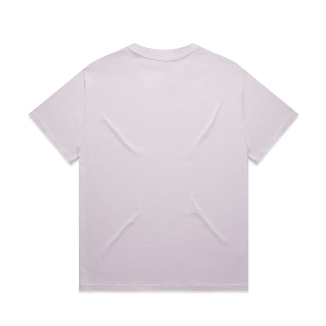 A light purple Heavy Tee t-shirt with a simple, unadorned back design and short sleeves.