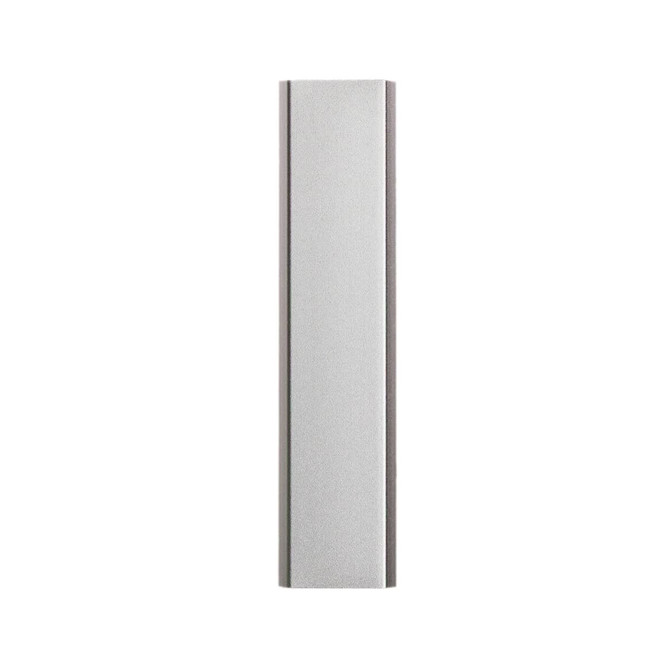 A sleek silver power bank, labeled "Velocity Power Bank - 2,000 mAh," designed for charging electronic devices.