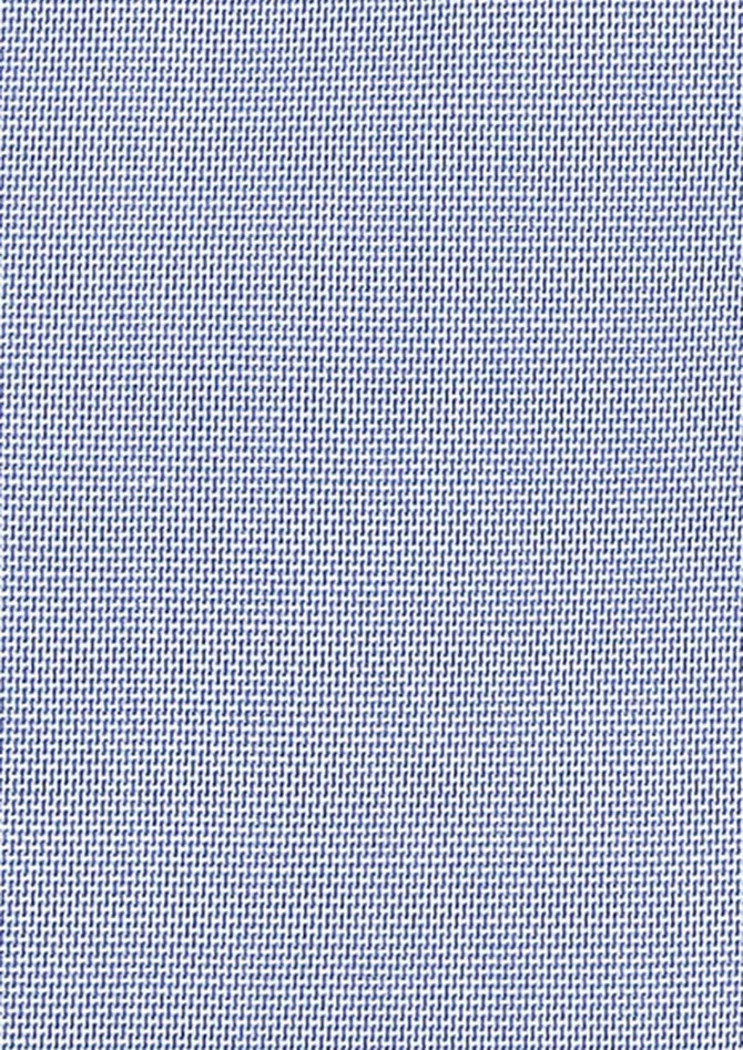 A textured fabric in a soft light blue shade, suitable for button-up shirts. The material appears smooth and woven.