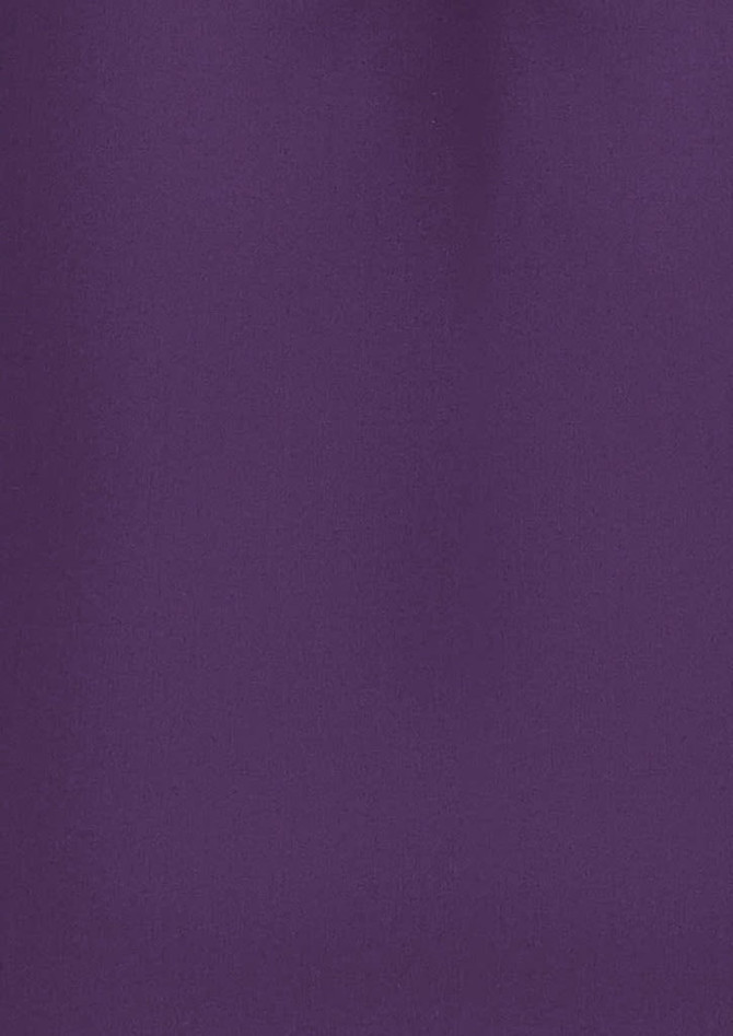A plain short sleeve women's shirt in a rich purple colour, featuring a minimalistic design and a logo.