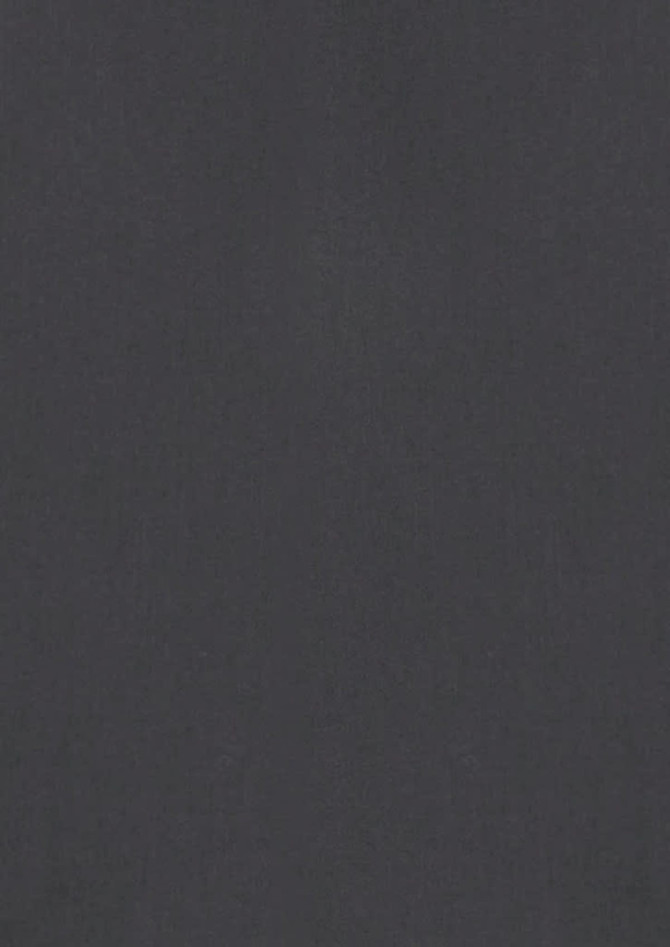 A short-sleeve button-up shirt in a solid dark colour with a logo.