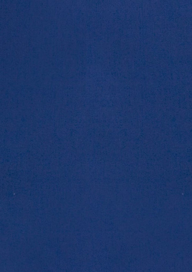 A blue button-up shirt with short sleeves and a logo on the chest.