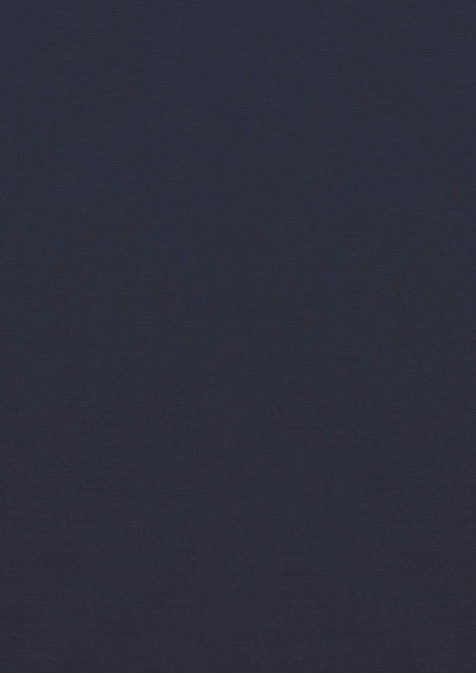 A long sleeve shirt in a dark navy colour, featuring a button-up design and a logo.