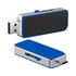 An Oak Type-C LED flash drive featuring a silver and blue design, with a USB and Type-C connector.