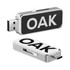 A silver and black USB flash drive with a Type-C connector and a logo.