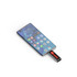 A black Clyde LED Type-C flash drive plugged into a smartphone with a sleek, modern design.