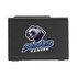 A black gaming accessory featuring a logo. The design is sleek and compact.