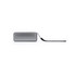 A rectangular Bluetooth speaker in black and silver with a wrist strap for easy carrying.