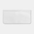 A transparent PEVA reusable food storage bag, featuring a zip closure, measuring 21.5cm x 12cm.