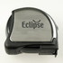 A professional 5 metre tape measure in black and silver with a logo.