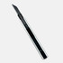 A silver and black slimline retractable box cutter with a sleek design and a visible blade.