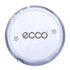 A transparent LED yo-yo with a circular shape and a logo on its surface. The design features a purple tint.