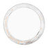 A circular LED light-up yo-yo in clear plastic with a smooth surface. It includes a branding logo.