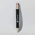 A black and white eco pen with a speckled design and a logo. It features a red and black writing tip.