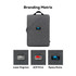 A grey laptop sling bag with a branding area at the front and a handle on top.