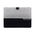 A grey and black eco-friendly clipboard with pockets and a logo.