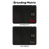 A foldable black mouse pad featuring a magnetic wireless charger and branding options.
