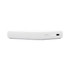 A white wireless power bank with a sleek design, featuring a USB-C port and an indicator light.