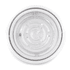 A circular fidget toy in clear plastic featuring a spiral maze design with a small ball inside.