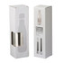 A white box packaging for a stainless steel drink bottle, featuring copper vacuum insulation and a branding logo.