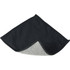 A Tech Screen Cleaning Cloth featuring a grey and black design with a stitched edge. It has a logo on one side.
