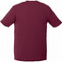 A maroon short sleeve tech tee for men, featuring a simple design and a logo on the side.