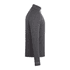 A grey eco knit quarter zip jacket for men, featuring long sleeves and a subtle logo.