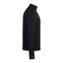 A black quarter zip jacket for men, featuring long sleeves and a fitted design, with a logo on the chest.