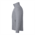 A grey insulated puffer jacket for men with a sleek design and side pockets. Features a logo on the sleeve.