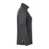 A women's eco waterproof softshell jacket in dark grey, featuring a zip closure and side pockets. The jacket has a logo.