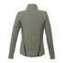 A women's eco-knit performance half zip jumper in green, featuring black accents and a fitted design.