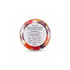 A clear can filled with colourful jelly party mix sweets, featuring various shapes and flavours. Contains a logo.