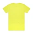 A bright yellow work t-shirt with a plain back design and a logo at the neck.