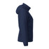 A navy Women's TOBA Packable Jacket featuring a hood and a side zip pocket, with a logo on the front.