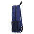 A blue Urban Sports Backpack featuring a zip closure and a mesh side pocket, with a logo.