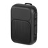 A black magnetic outdoor Bluetooth speaker with buttons on one side and a textured speaker grill.