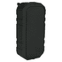 A rugged black outdoor waterproof Bluetooth speaker with a textured surface and a logo on the side.