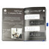A bound journal book with a blue cover showcasing event listings and a logo. Pages appear designed for note-taking.