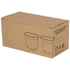 A recycled espresso cup set in a cardboard box, featuring two cups in a simple, rounded design.